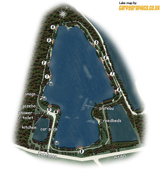 Charlou lake map
